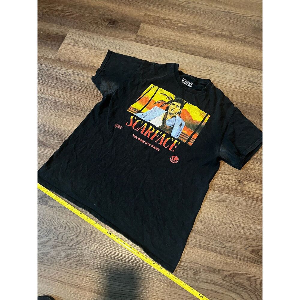 Scarface T-Shirt Mens Medium Black Tony Montana The World Is Yours Graphic Tee